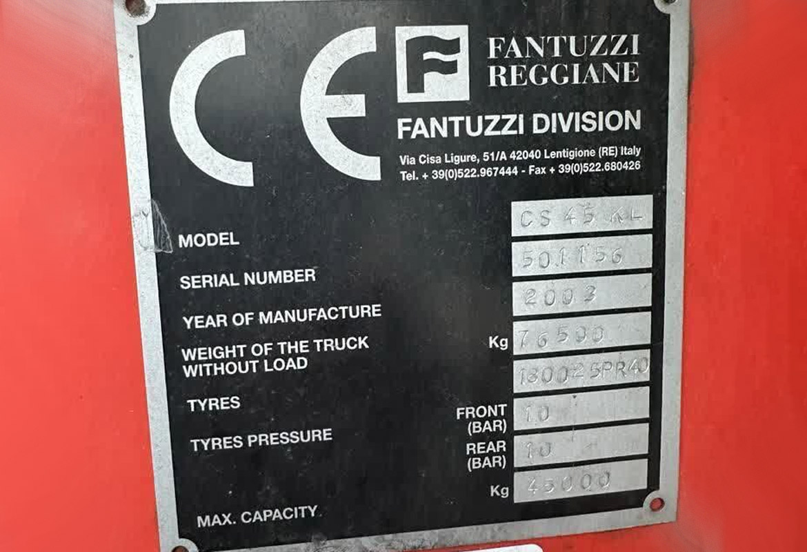 Fantuzzi Reach Stacker